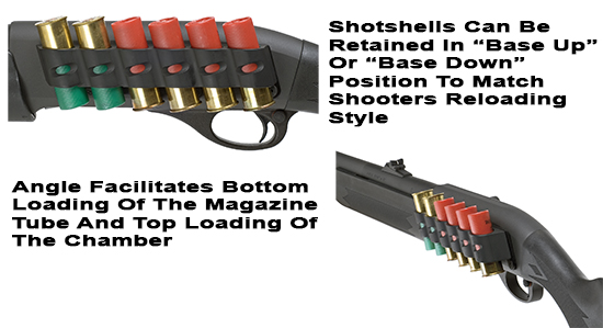 Shotgun Side Saddle For Remington 870 12 Ga 10 Shell Holder Carrier Black.