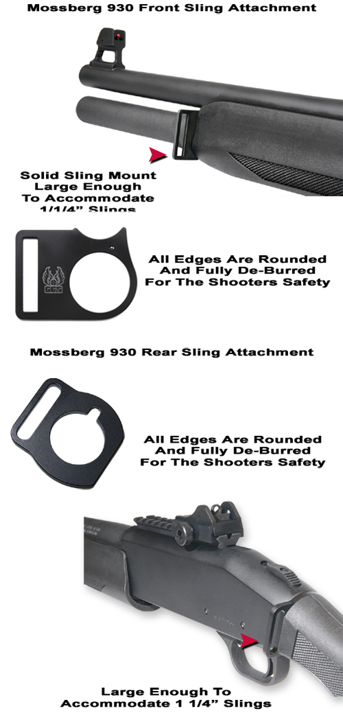 GG&G GGG-1426 Rear Sling Attachment Sling Mount Black Moss 930 Looped 813157003721 