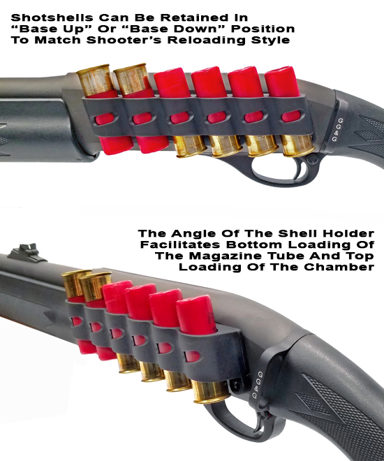 GG&G Angled Side Saddle 12 Gauge Shell Holder Remington 870 1100 11-87 GGG-1525 