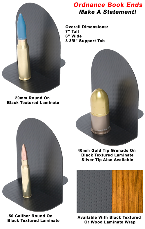 Ordnance Bookends