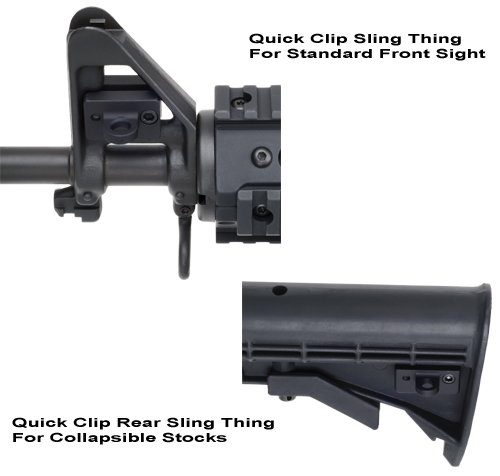 Sling Things For Quick Clips, <br/>Front And Rear