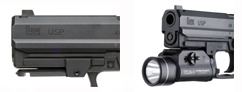HK USP Flashlight Mounts<br/>Full Size & Compact
