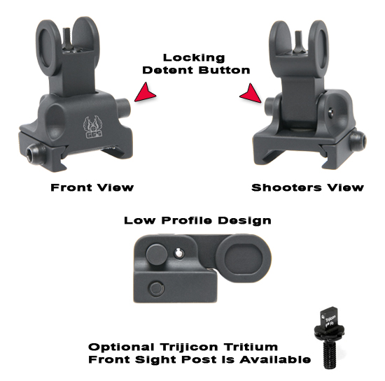 Flip Up Front Sight For Tactical Forearms