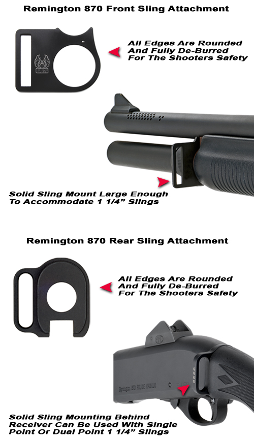 Remington 870 Front And Rear Sling Attachments