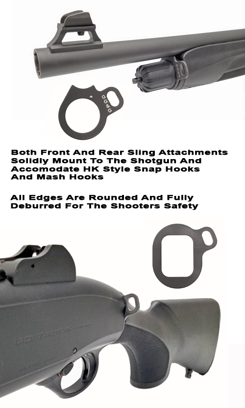 Beretta 1301 Tactical Shotgun Front And Rear Looped Sling Attachments