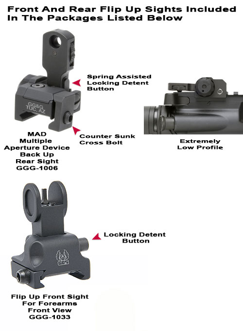 AR MAD Front And Rear Sight Packages