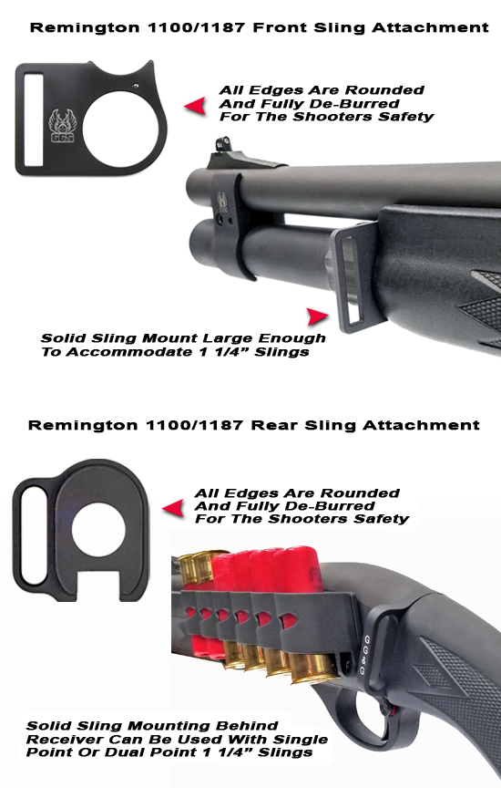 Remington 1100/1187 Front And Rear Sling Attachments