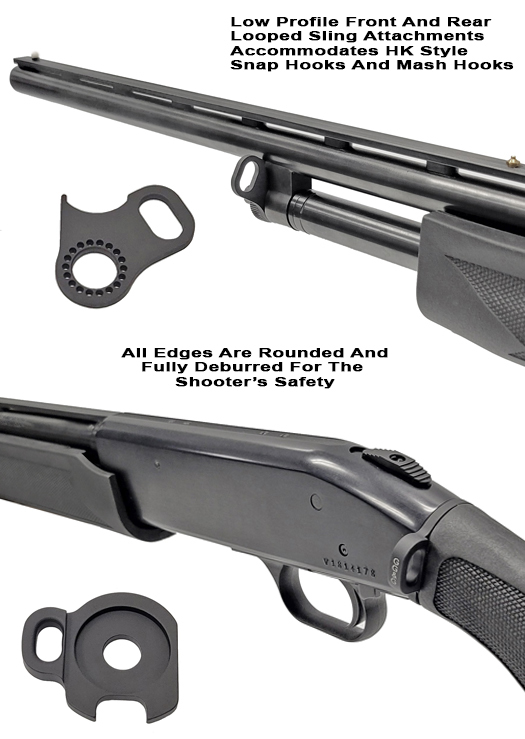 Mossberg 500 .410 Front & Rear Looped Sling Attachments