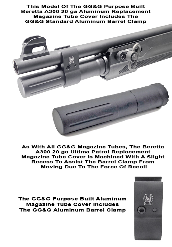 Beretta A300 20ga Ultima Patrol Replacement Magazine Tube Cover With Std Barrel Clamp