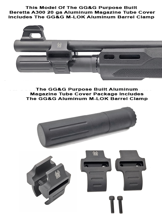 Beretta A300 20 ga Ultima Patrol Replacement Magazine Tube Cover With M-LOK Barrel Clamp