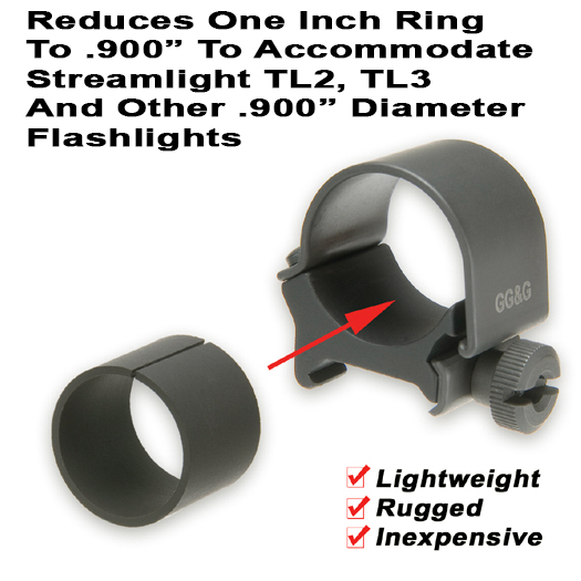 .900" Flashlight Mounting Ring Reducer