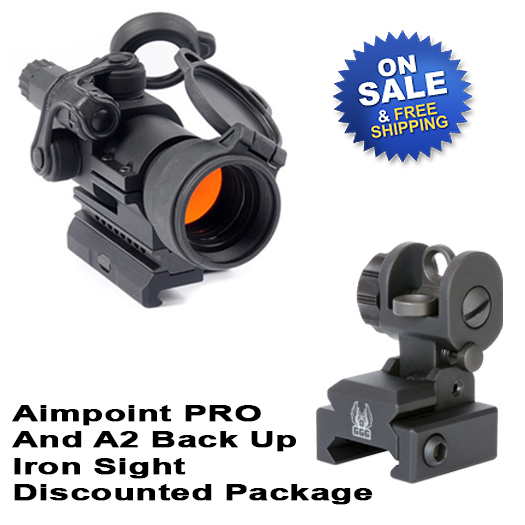 Aimpoint PRO Patrol Rifle Optic With A2 Back Up Sight Sale