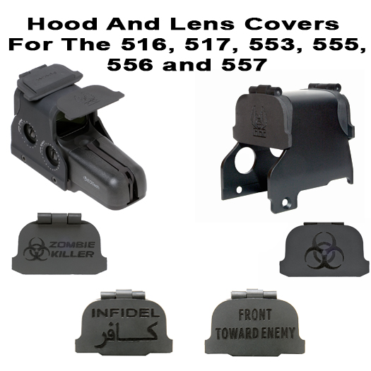 EOTech Scope Hood And Lens Cover Combo For The 516, 517, 553, 555, 556, and 557: