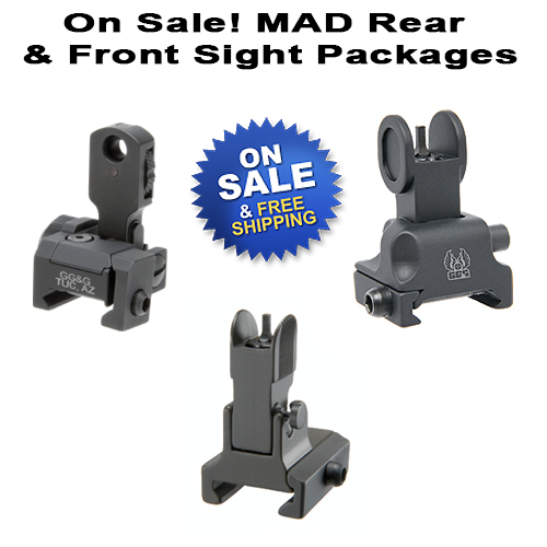 AR MAD Front And Rear Sight Packages|AR Sight Packages|GG&G 