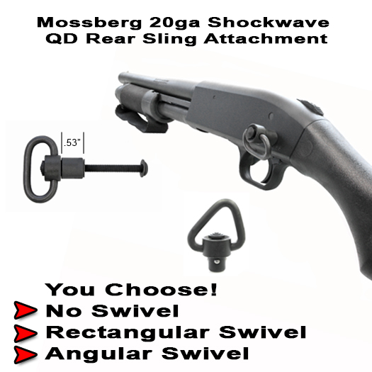 Mossberg 20ga Shockwave QD Rear Sling Attachment