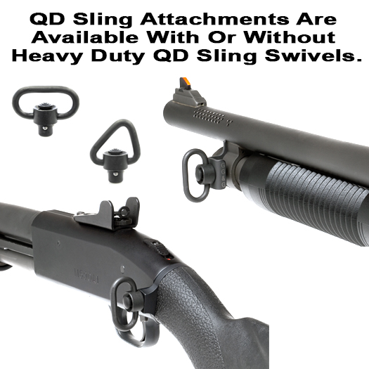 Mossberg 590 Quick Detach Front And Rear Sling Attachments