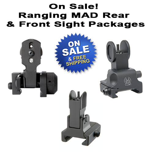 AR MAD With Ranging Aperture Front And Rear Sight Packages