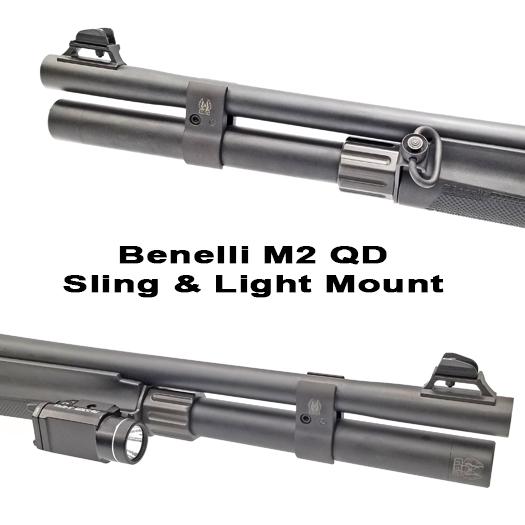 Benelli M2 Quick Detach Sling And Flashlight Mount