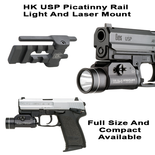 HK USP Picatinny Rail Flashlight Mounts