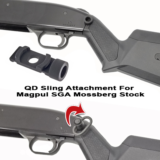 Quick Detach Sling Attachment For Magpul SGA Mossberg Stock