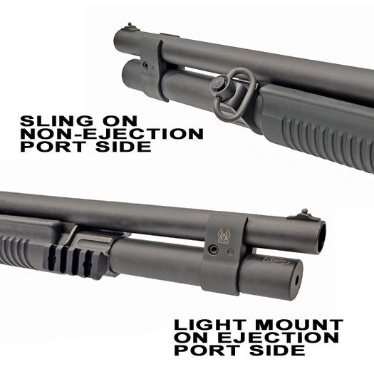 Remington 870 QD Sling And Flashlight Mount Split Version