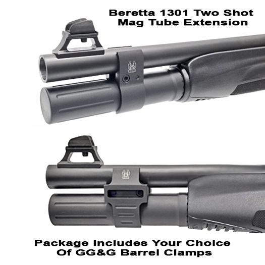 Beretta 1301 Shotgun Magazine Tube Extension 2-Shot