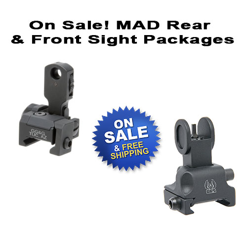 AR-15 MAD Front And Rear Sight Package