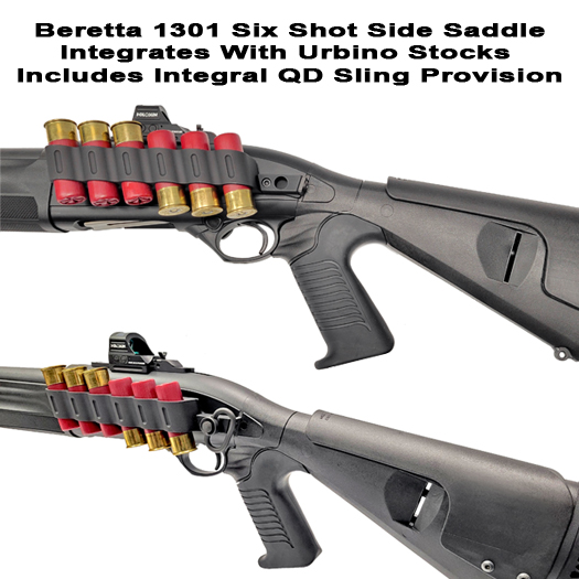 Beretta 1301 Side Saddle For Urbino Stocks With QD Sling Attachment