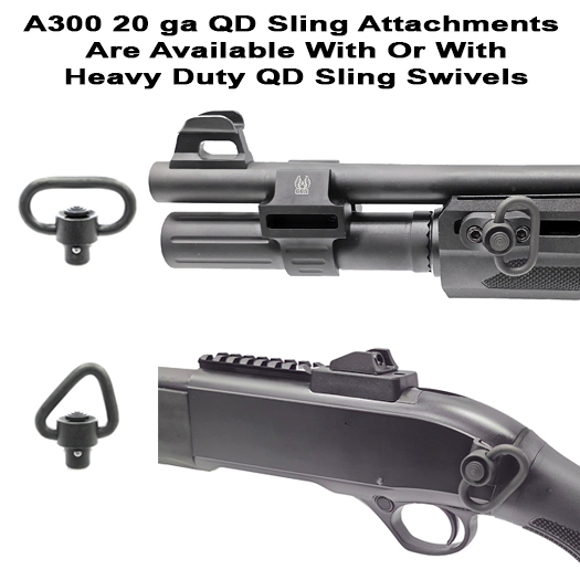 Beretta A300 20 ga Ultima Patrol Front And Rear QD Sling Attachments