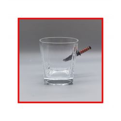 Last Man Standing USMC Knife Whiskey Glass