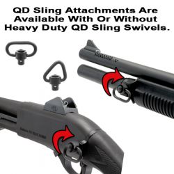 Remington 870 Quick Detach Front And Rear Sling Attachments