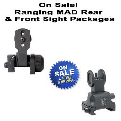 AR-15 MAD (Multiple Aperture Device) With Ranging Aperture Front And Rear Sight Package