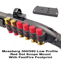 Mossberg 500 / 590 Red Dot Scope Mount- FastFire 3 and 4 Footprint