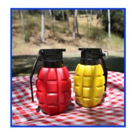 Grenade Ketchup & Mustard Dispensers