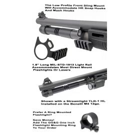Benelli M4 Sling And Flashlight Combo Mount
