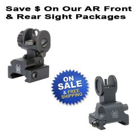 AR-15 Front And Rear Sight Package - Manually Deployed