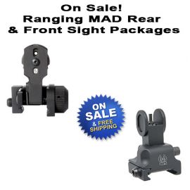 AR-15 MAD (Multiple Aperture Device) With Ranging Aperture Front And Rear Sight Package